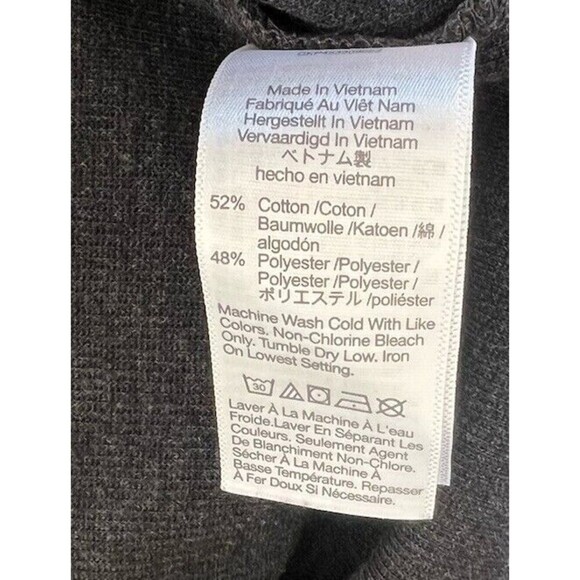 Madewell Gray Button-Back Cardigan Sweater Long Sleeve Gray Size Small Classic - Picture 7 of 7